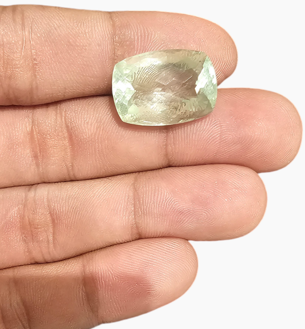 Natural Fluorite Stone 25.14 Carats Cushion Shape ( 20x14 mm )