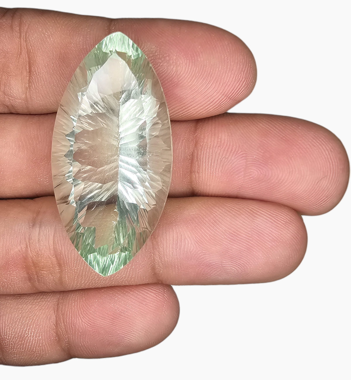 Natural Fluorite Stone 76.51 Carats Marquise Shape ( 40x20 mm )