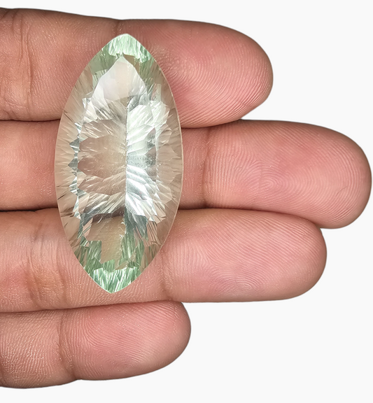 Natural Fluorite Stone 76.51 Carats Marquise Shape ( 40x20 mm )