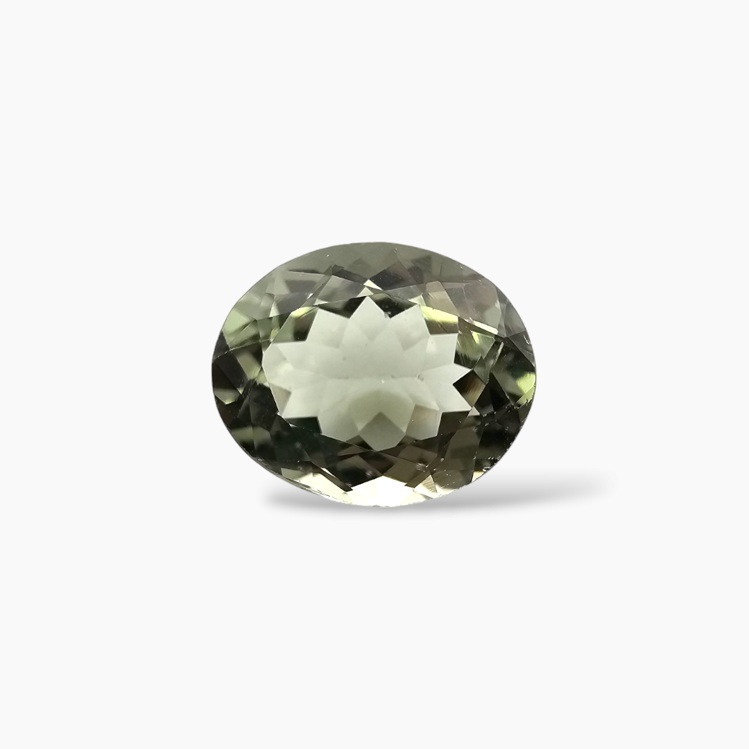Natural Green Tourmaline Gemstone Oval Cut in 3.36 for Sale