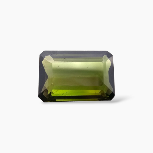 Natural Green Tourmaline Gemstone in Emerald Cut 13.21 Carats