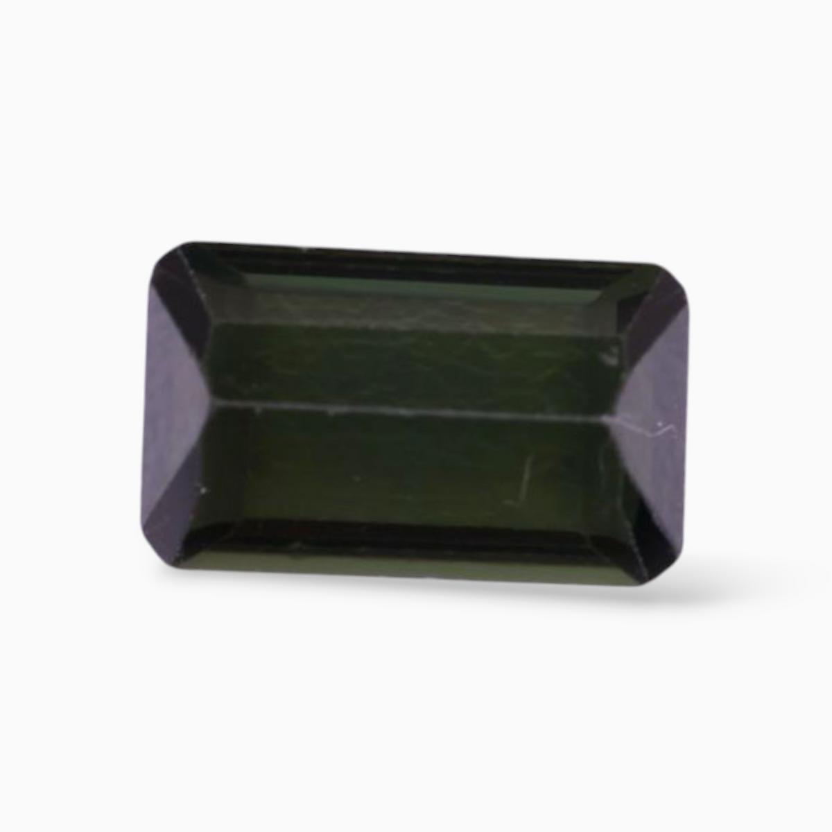 Natural Green Tourmaline Stone 1.18 Carats in Emerald Cut Shape & Size 8.3x5mm