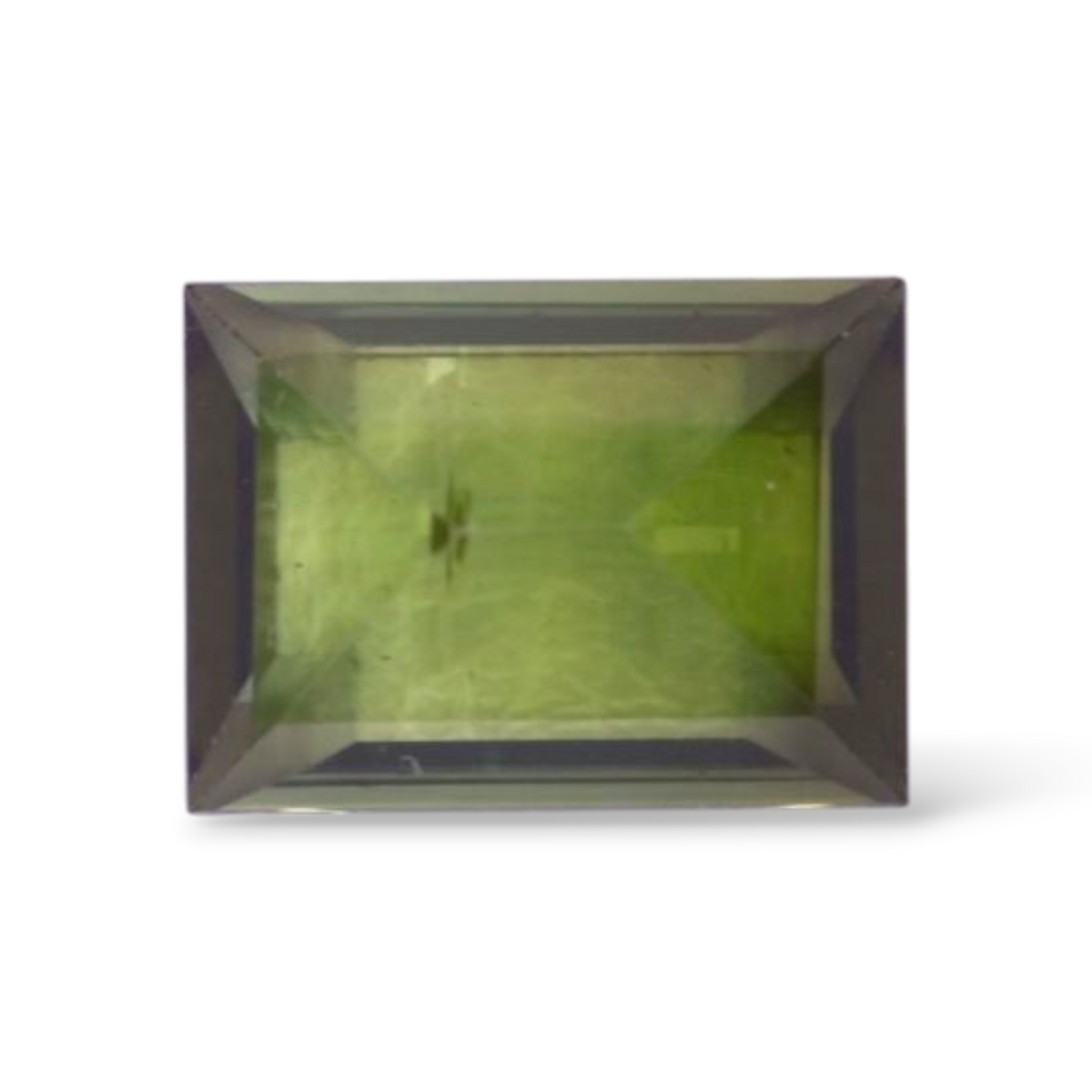 Natural Green Tourmaline Stone 1.62 Carats in Baguette Shape & Size 8x6mm