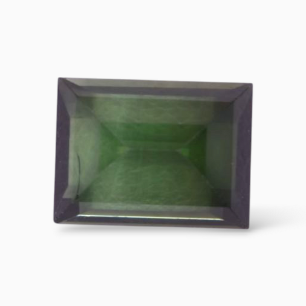 Natural Green Tourmaline Stone 1.69 Carats in Baguette Shape & Size 8x6mm