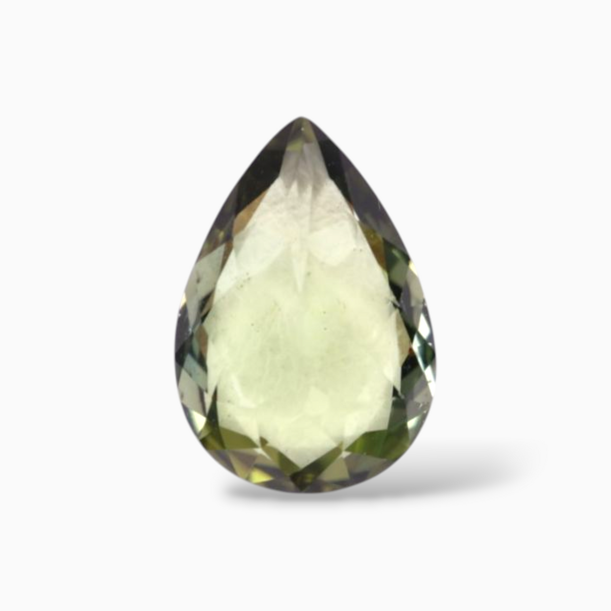 Natural Green Tourmaline Stone 1.86 Carats in Pear Shape & Size 10.2x7mm