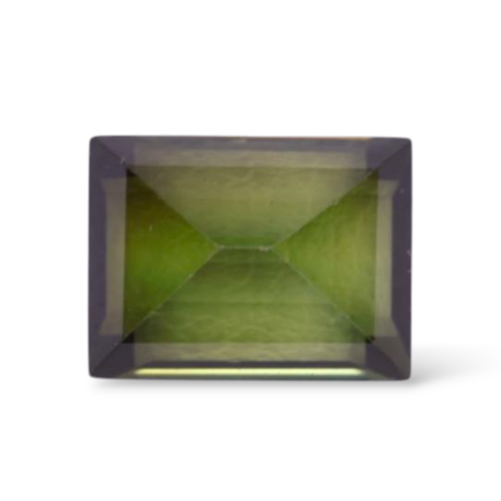 Natural Green Tourmaline Stone 1.99 Carats in Baguette Shape & Size 8x6mm