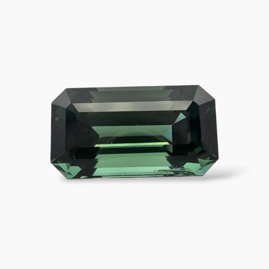 Natural Green Apatite Stone 11.76 Carats Emeraldcut Shape  ( 17x10 mm )