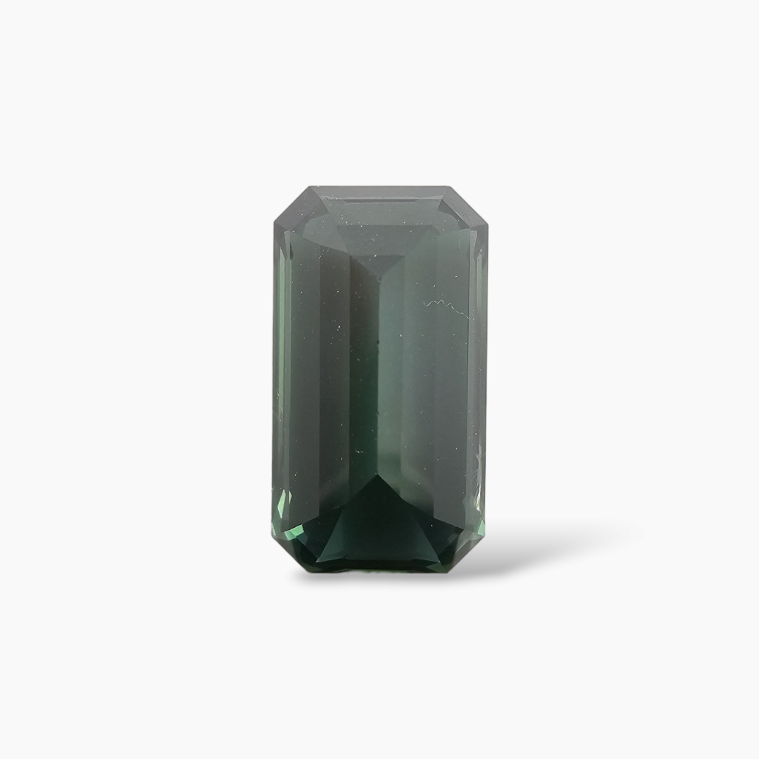 Natural Green Apatite Stone 11.76 Carats Emeraldcut Shape  ( 17x10 mm )