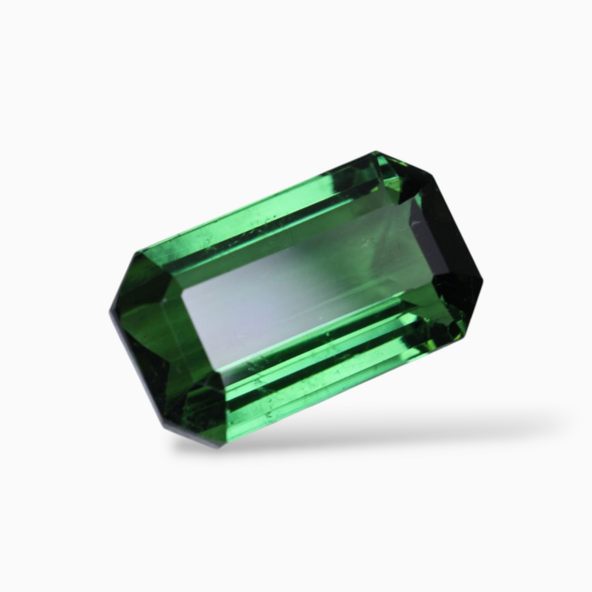 Natural Green Tourmaline Stone 12.35 Carats in Octagon Shape & Size 16.5x9.7mm