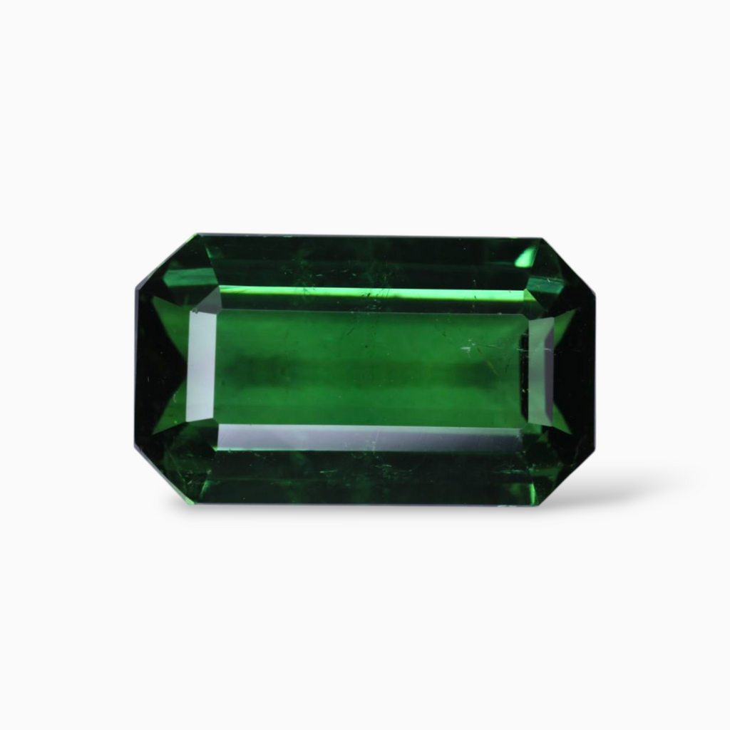 Natural Green Tourmaline Stone 12.35 Carats in Octagon Shape & Size 16.5x9.7mm