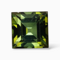Natural Green Tourmaline Stone 2.52 Carats in Princess Cut Shape & Size 7.5mm