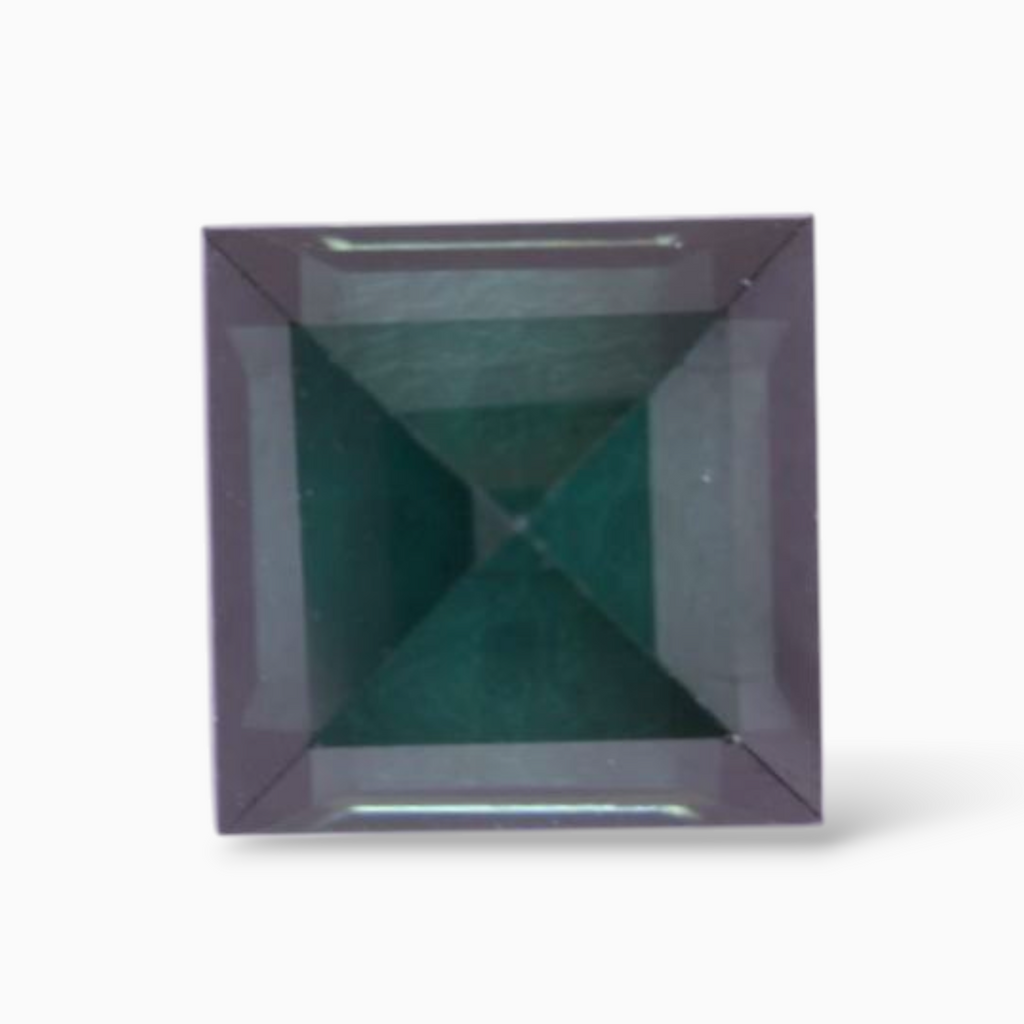 Natural Green Tourmaline Stone 2.54 Carats in Princess Cut Shape & Size 7.4mm
