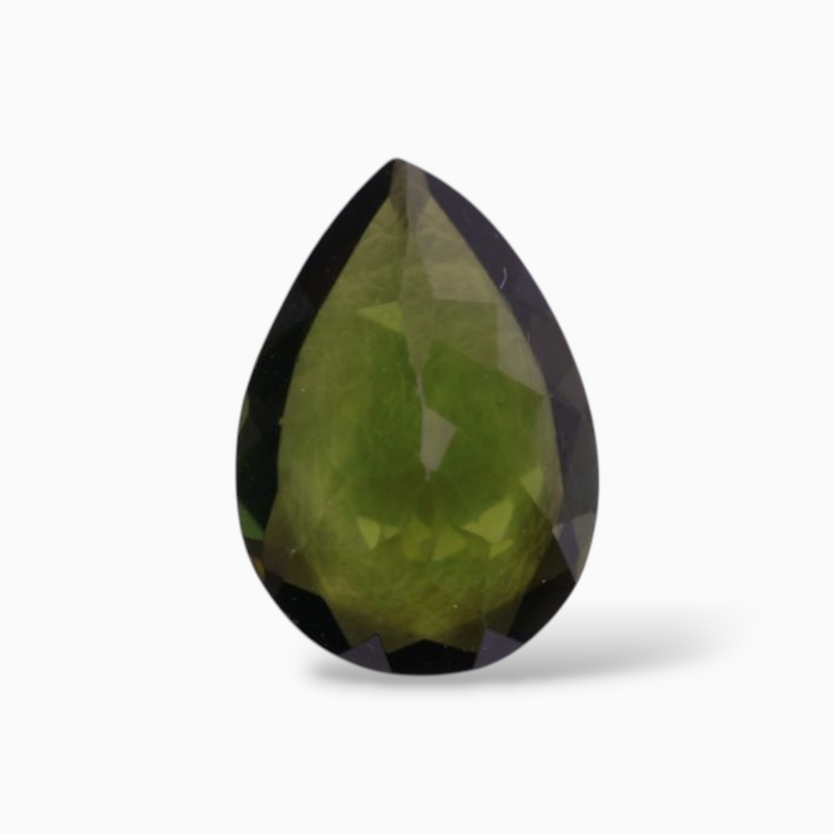 Natural Green Tourmaline Stone 2.77 Carats in Pear Shape & Size 12x8.3mm