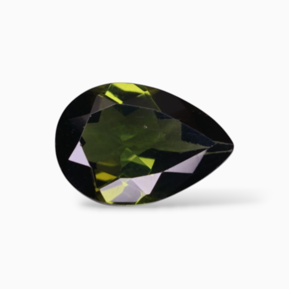 Natural Green Tourmaline Stone 2.77 Carats in Pear Shape & Size 12x8.3mm