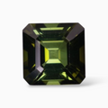 Natural Green Tourmaline Stone 2.86 Carats in Asscher Cut Shape & Size 8mm
