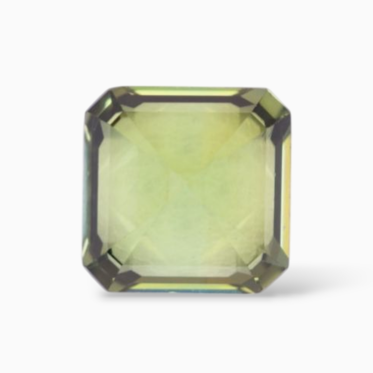 Natural Green Tourmaline Stone 2.93 Carats in Asscher Cut Shape & Size 8x8mm