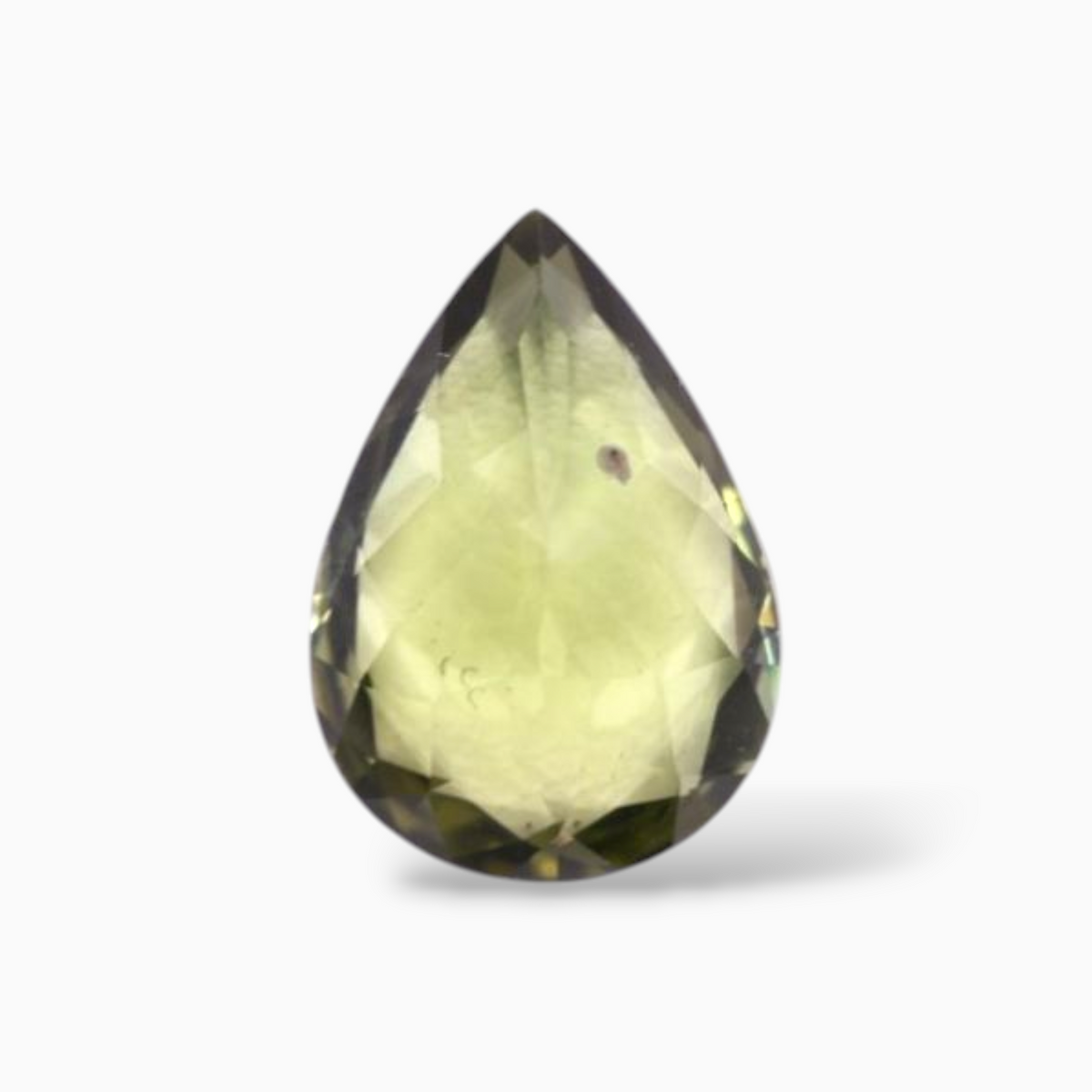 Natural Green Tourmaline Stone 2 Carats in Pear Shape & Size 10.1x7mm
