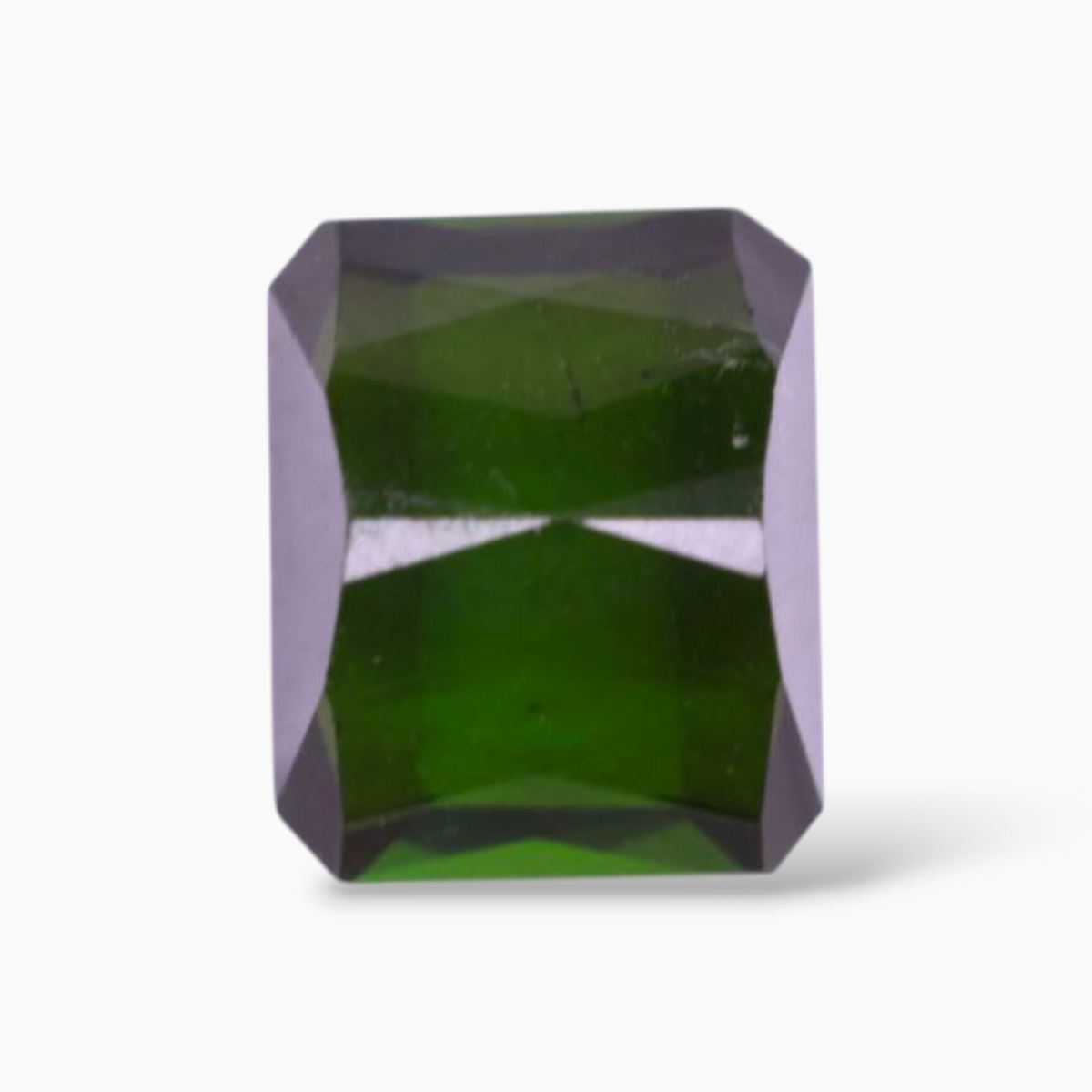 Natural Green Tourmaline Stone 3.64 Carats in  Emerald Cut Shape & Size 9.4x7.6mm