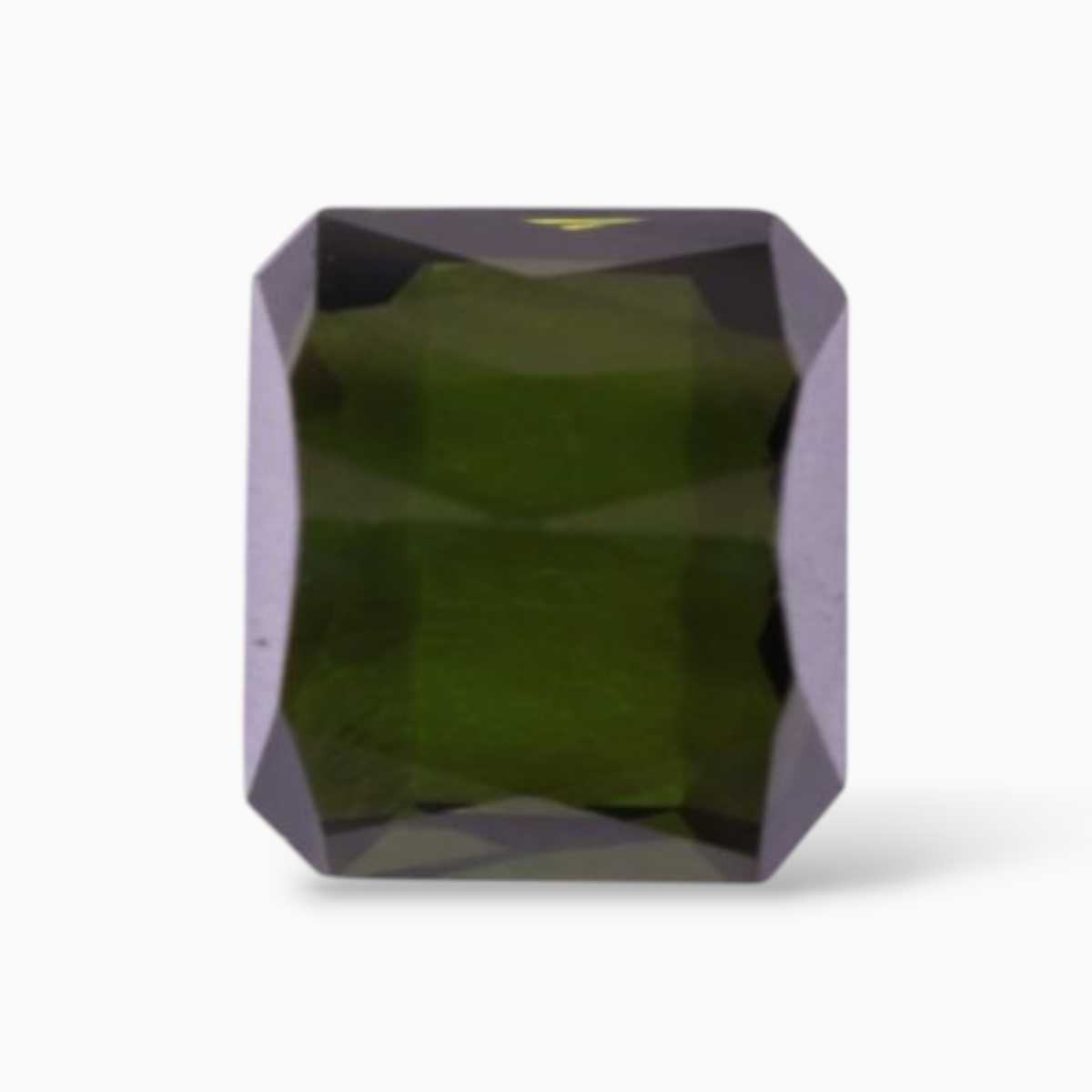 Natural Green Tourmaline Stone 3.70 Carats in Octagon Cut Shape & Size 8.8x7.8mm