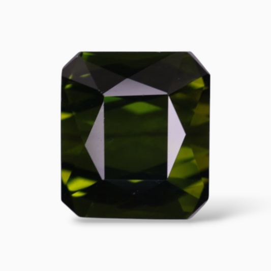 Natural Green Tourmaline Stone 3.70 Carats in Octagon Cut Shape & Size 8.8x7.8mm