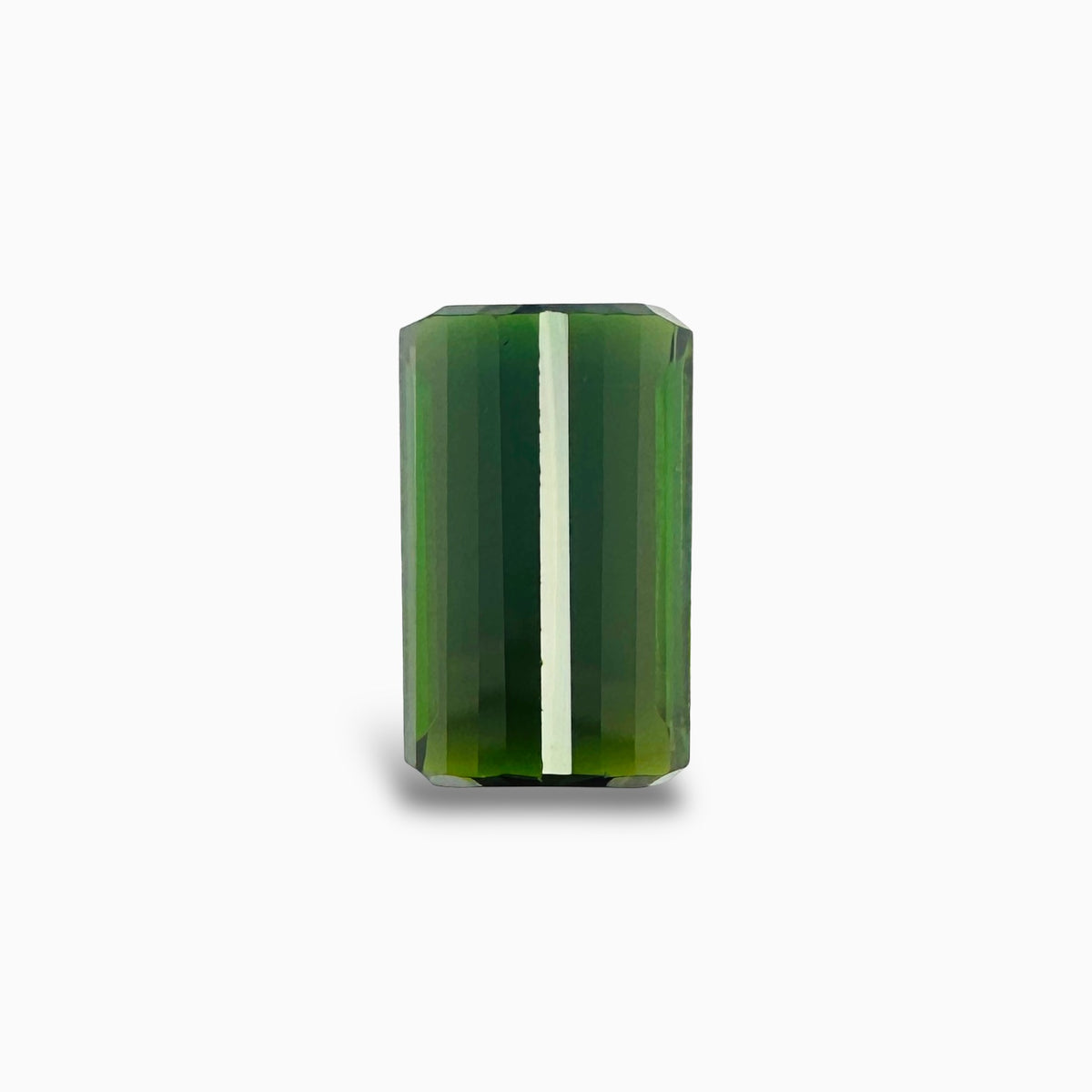Natural Green Tourmaline Stone 7.36 Carats Emerald Cut (14.3x8.7 mm)