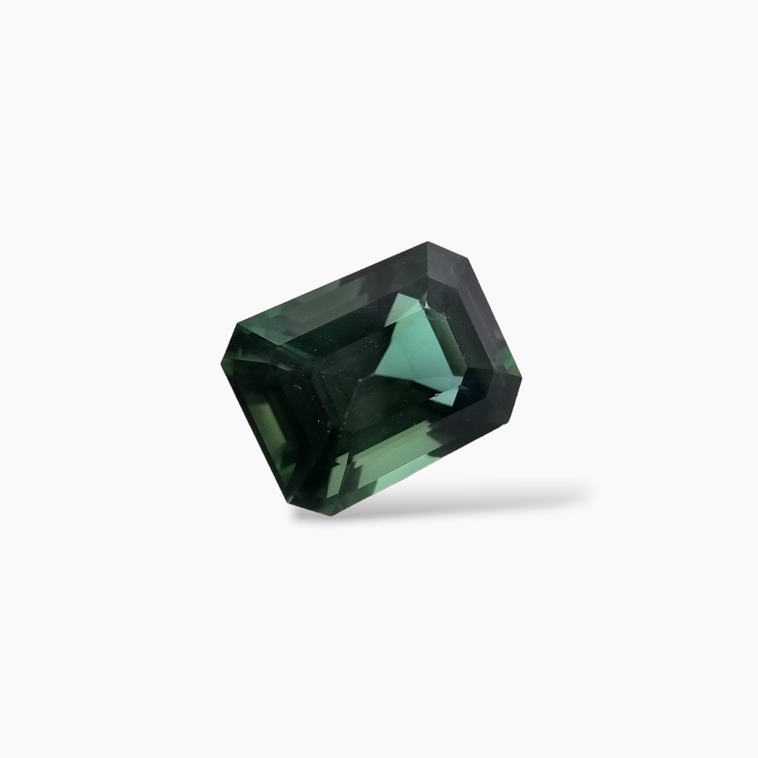 Natural  Green Apatite Stone 7.7 Carats Emeraldcut Shape  ( 13x9 mm )
