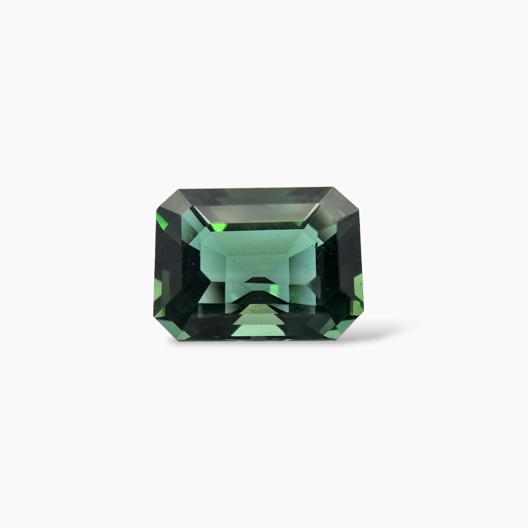 Natural  Green Apatite Stone 7.7 Carats Emeraldcut Shape  ( 13x9 mm )