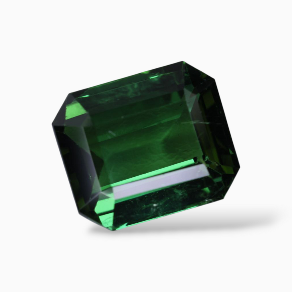 Natural Green Tourmaline Stone 8.69 Carats in Octagon Shape & Size 13.1x11.1mm