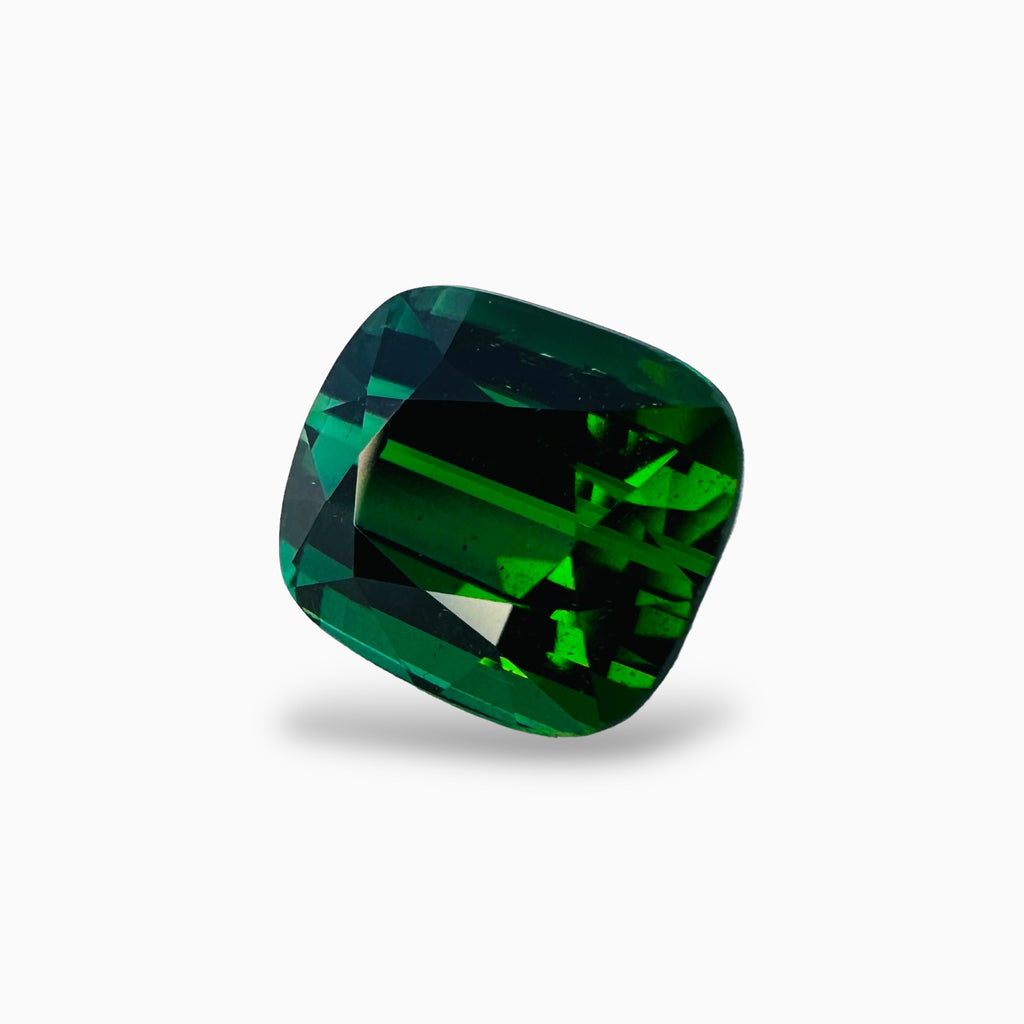 Natural Green Tourmaline Stone Cushion Cut 7.04 Carats 10.7x9.5 mm