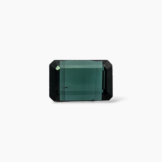 Natural Green Tourmaline in Emerald Cut 6.94 Carats for Sale