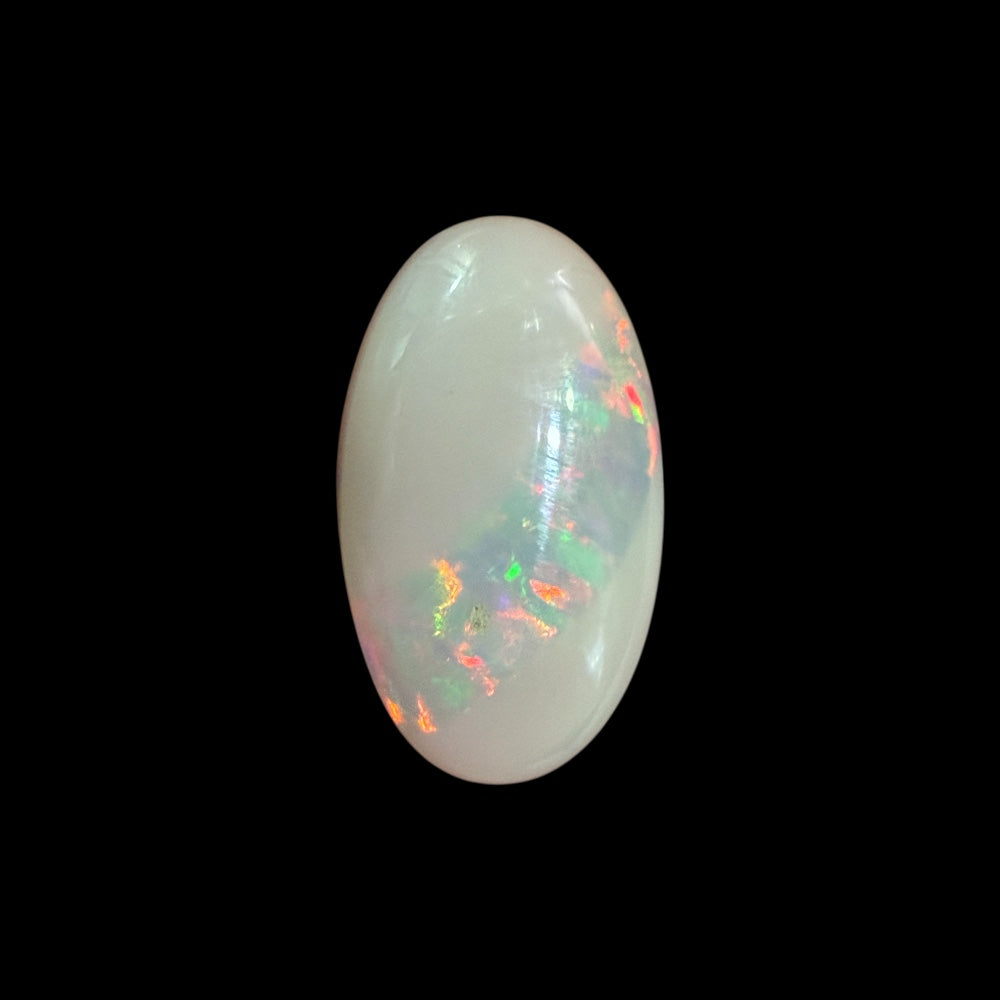 Natural Grey Ethiopian Opal Stone 4.85 Carats Oval Cabochon Shape 21.3 x 11.6 x 3.8 mm