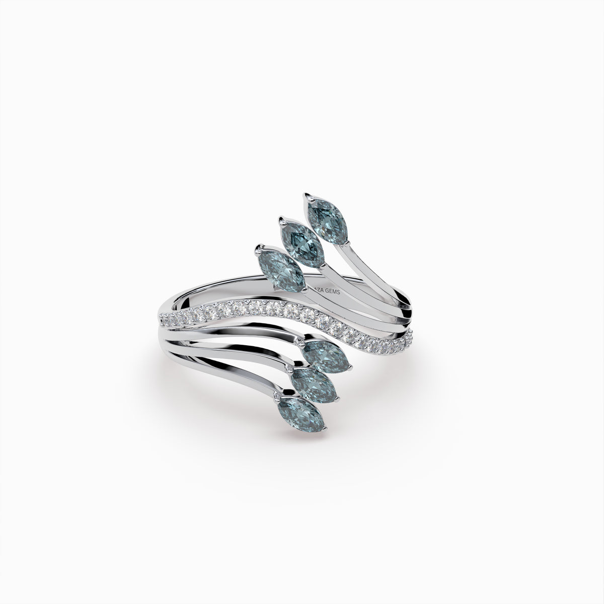 Natural Grey Spinel Rings - Sienna