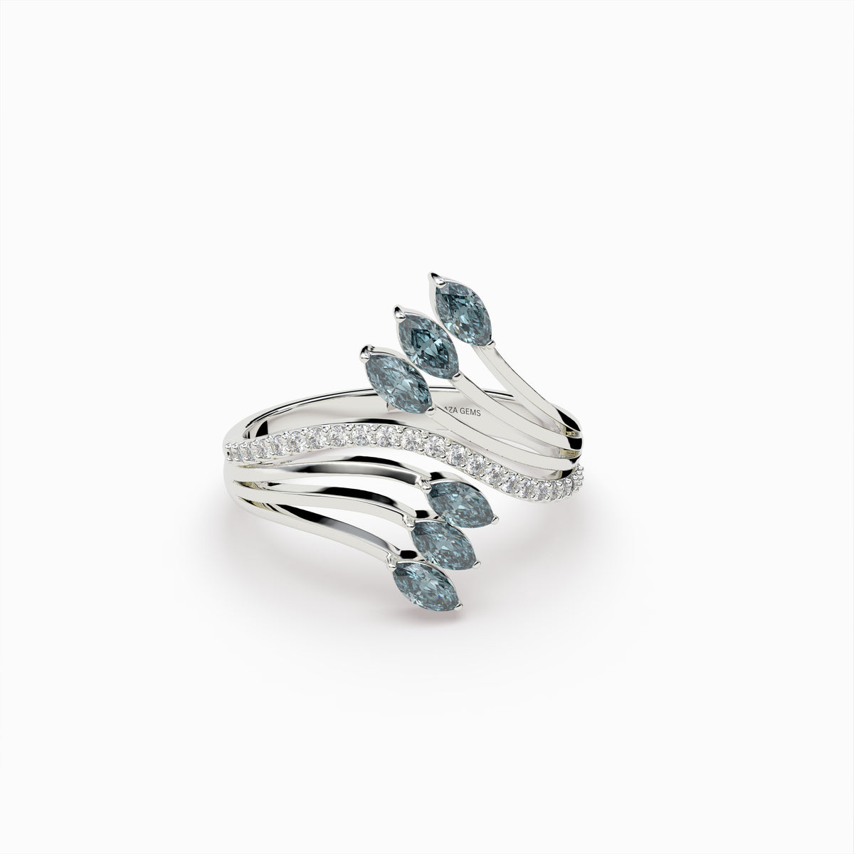 Natural Grey Spinel Rings - Sienna
