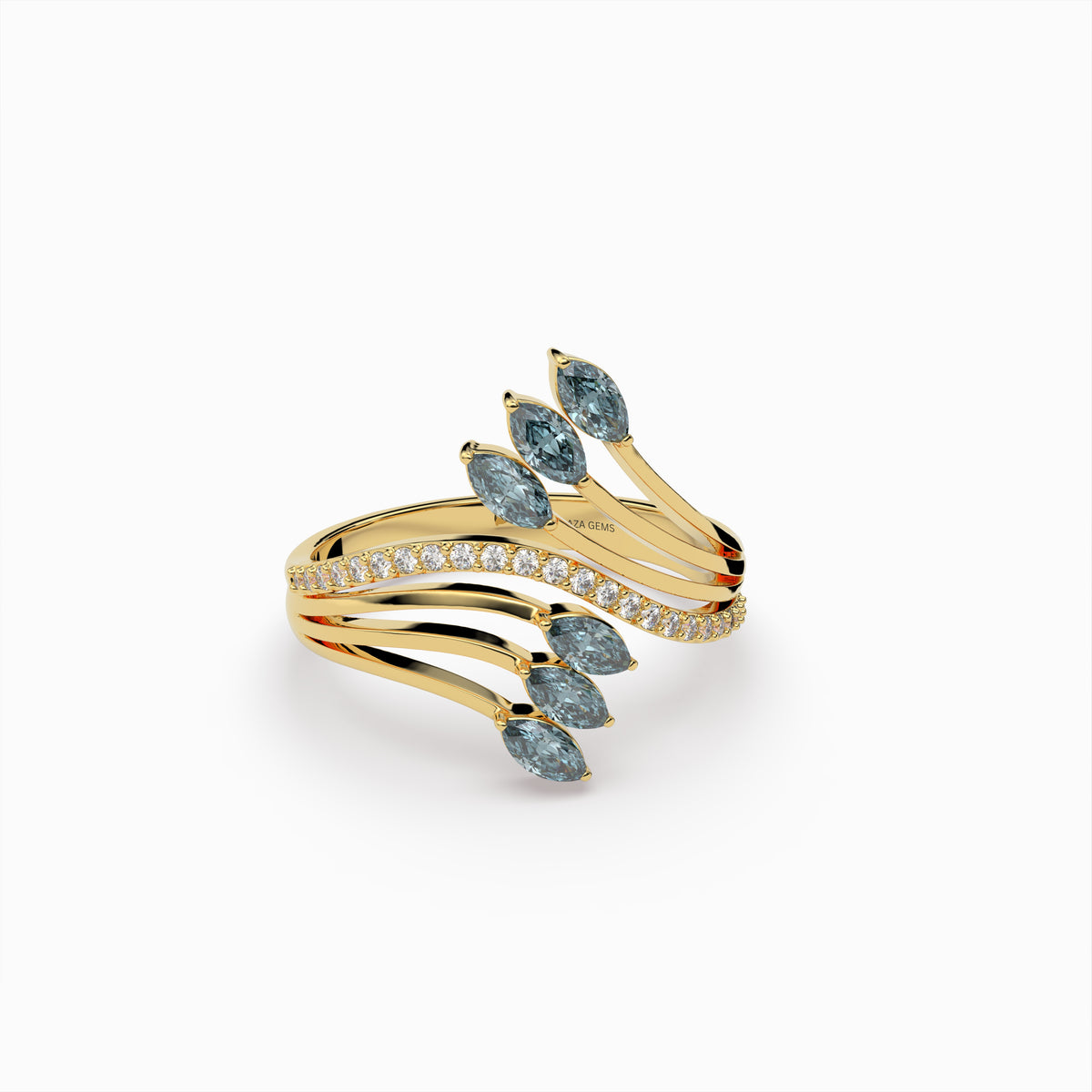 Natural Grey Spinel Rings - Sienna
