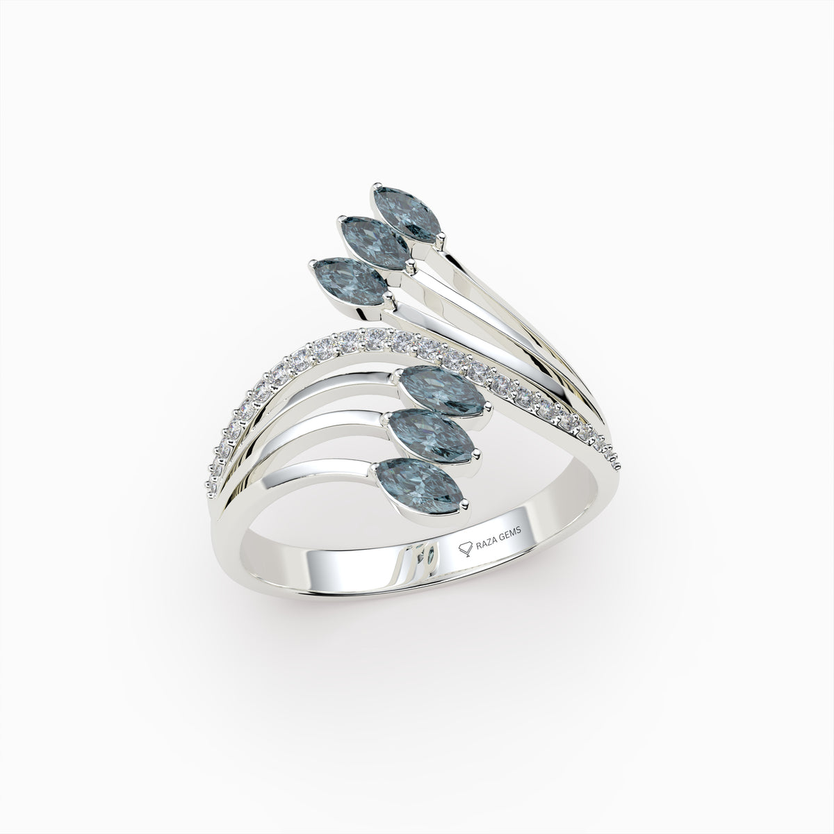 Natural Grey Spinel Rings - Sienna