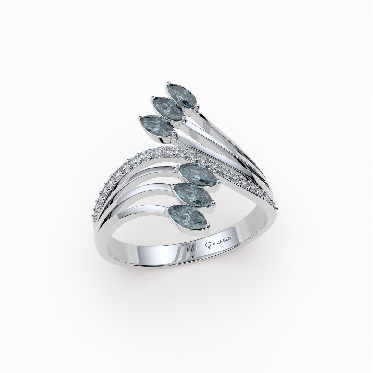 Natural Grey Spinel Rings - Sienna