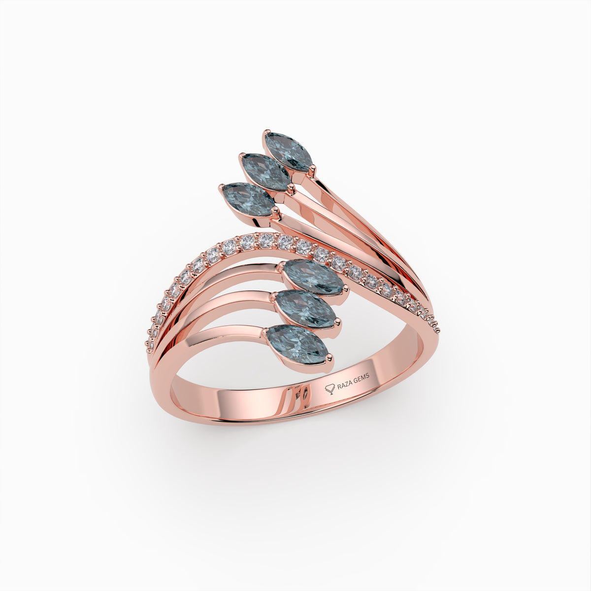 Natural Grey Spinel Rings - Sienna