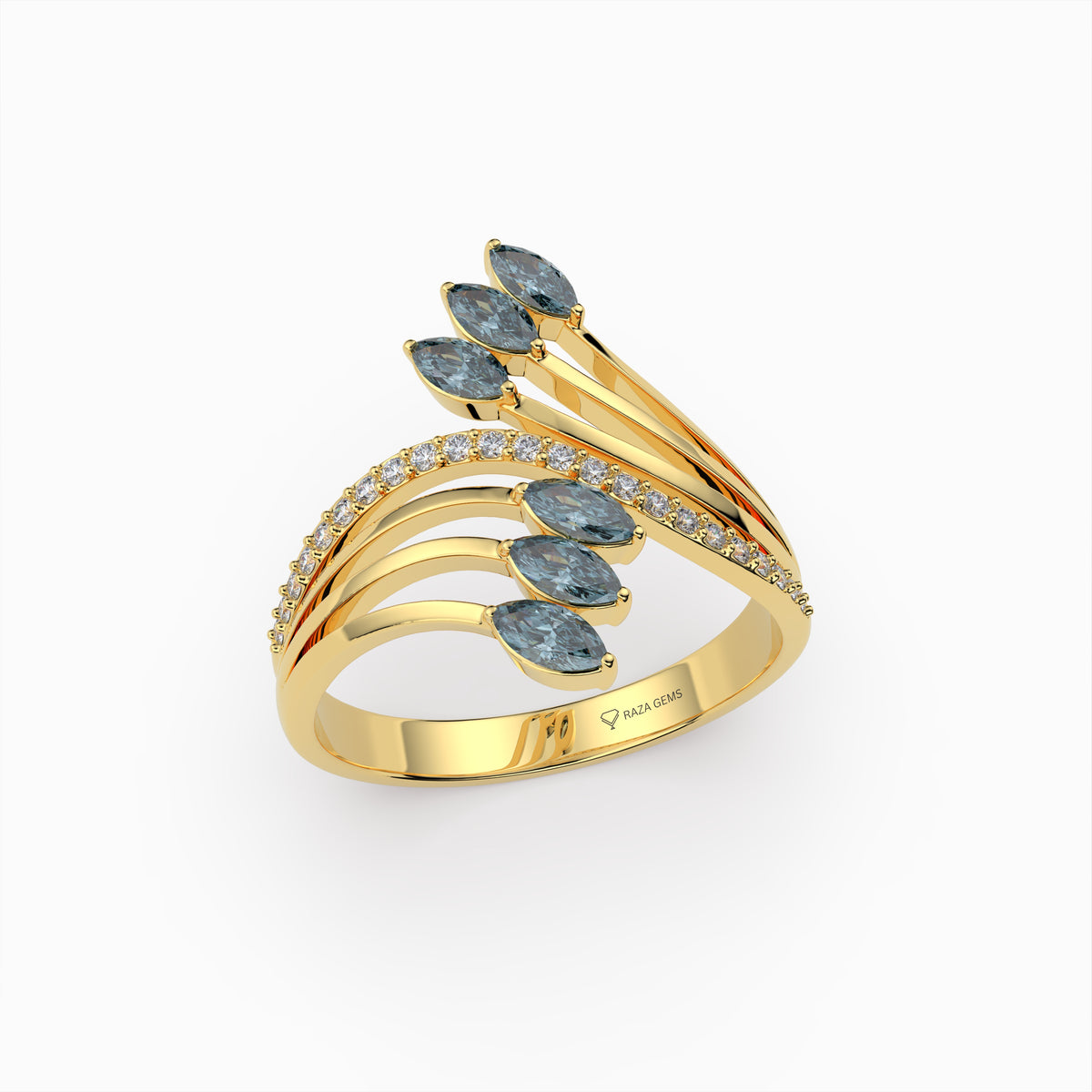 Natural Grey Spinel Rings - Sienna