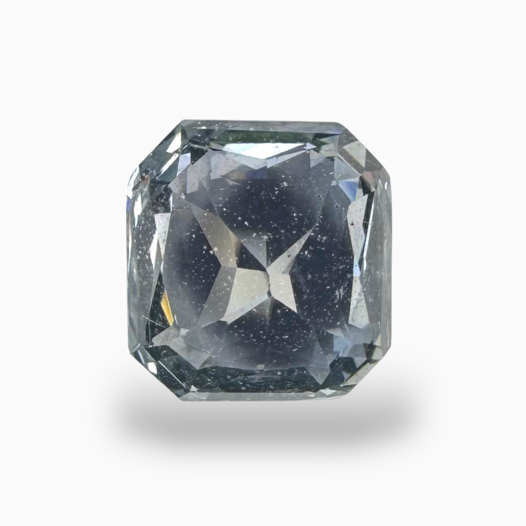 Natural Grey Spinel Stone Sri Lanka 5.08 Carats Asscher Cut (9.5 mm)