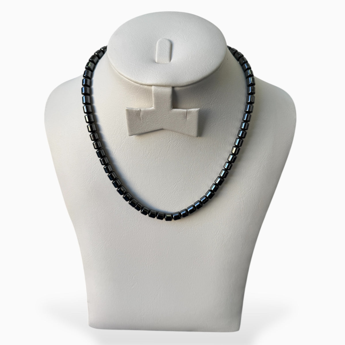 Natural Hematite Stone cylinder Beads 8x7 mm 66 beads