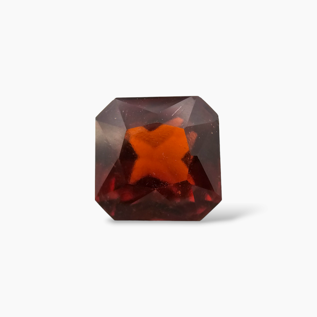 Natural Hessonite Garnet  Stone 5 Carats Asscher Shape  ( 9 mm )