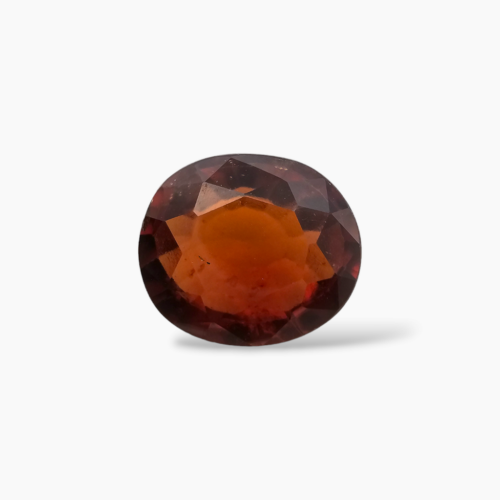 Natural Hessonite Garnet  Stone 6.04 Carats Oval Shape  ( 12.5x11 mm )