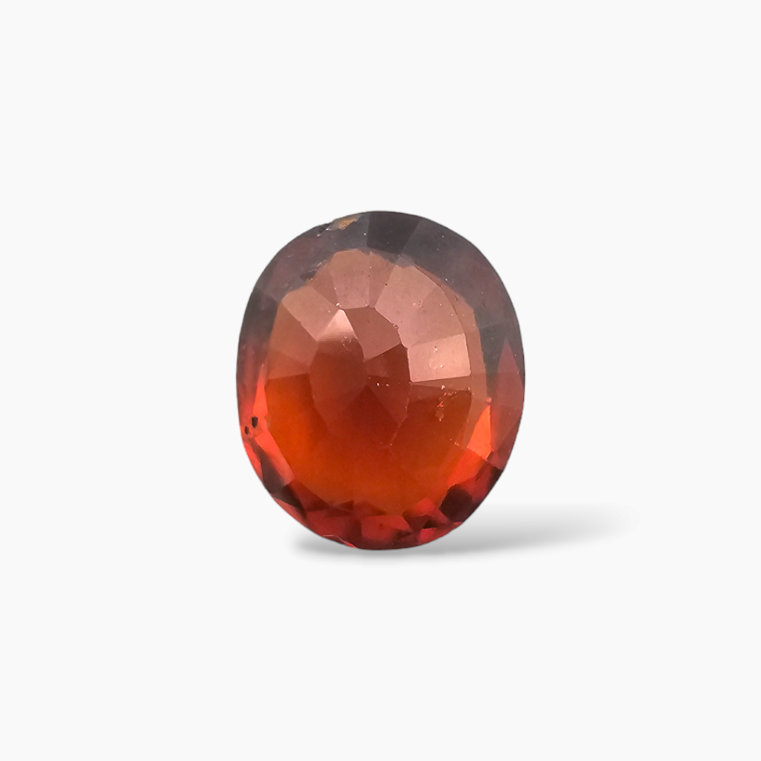 Natural Hessonite Garnet  Stone 6.04 Carats Oval Shape  ( 12.5x11 mm )