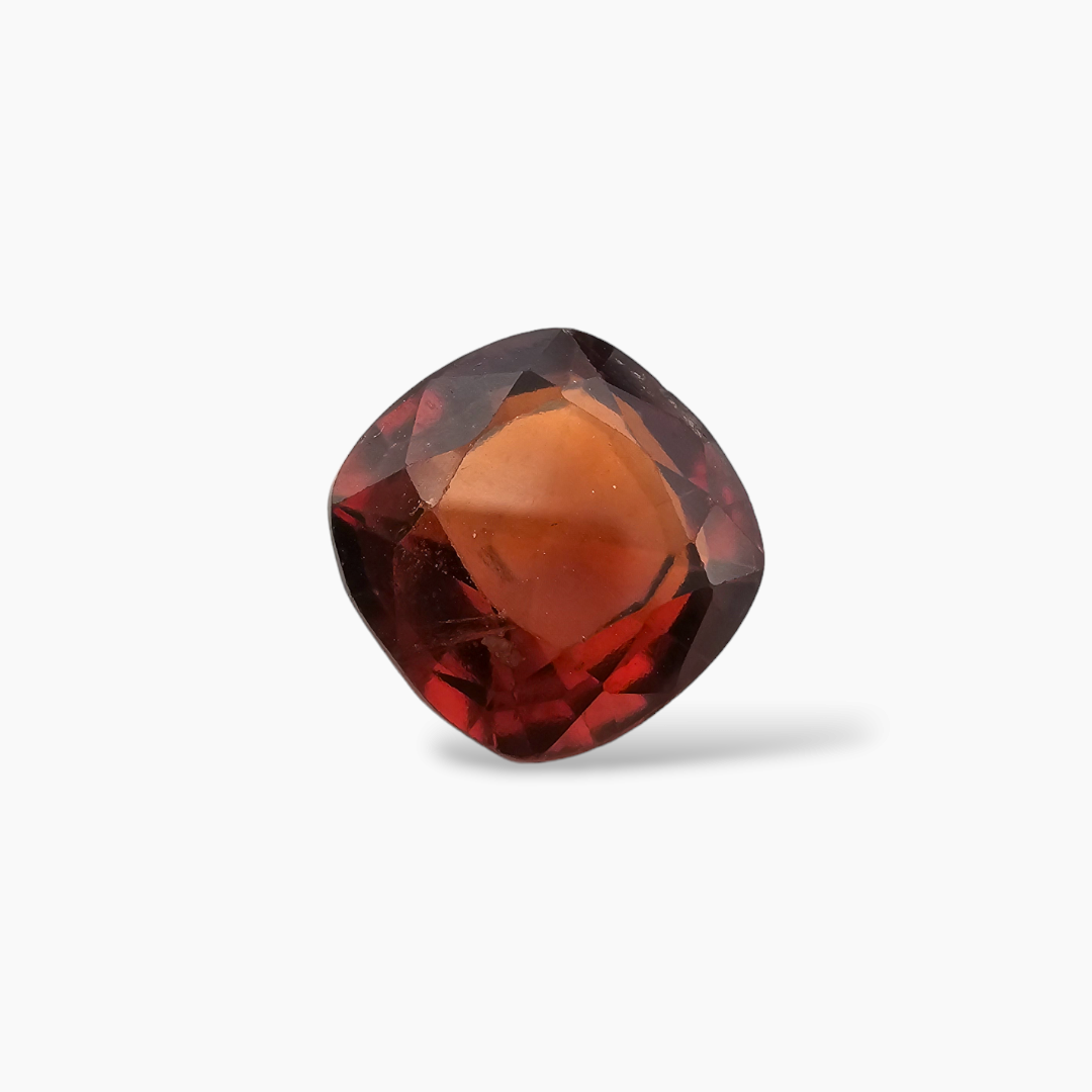 Natural Hessonite Garnet  Stone 6.18 Carats Cushion Shape  ( 10.5 mm )