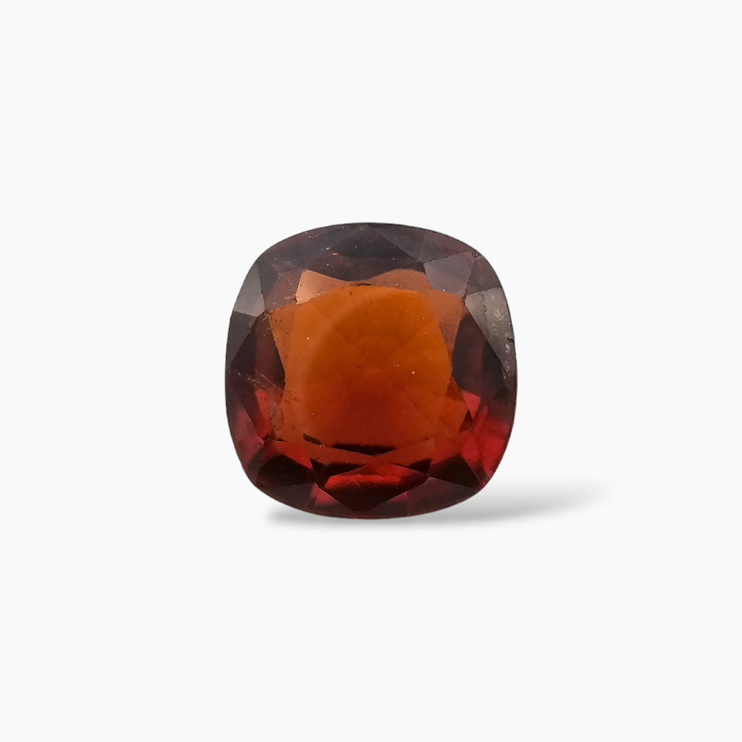Natural Hessonite Garnet  Stone 6.18 Carats Cushion Shape  ( 10.5 mm )