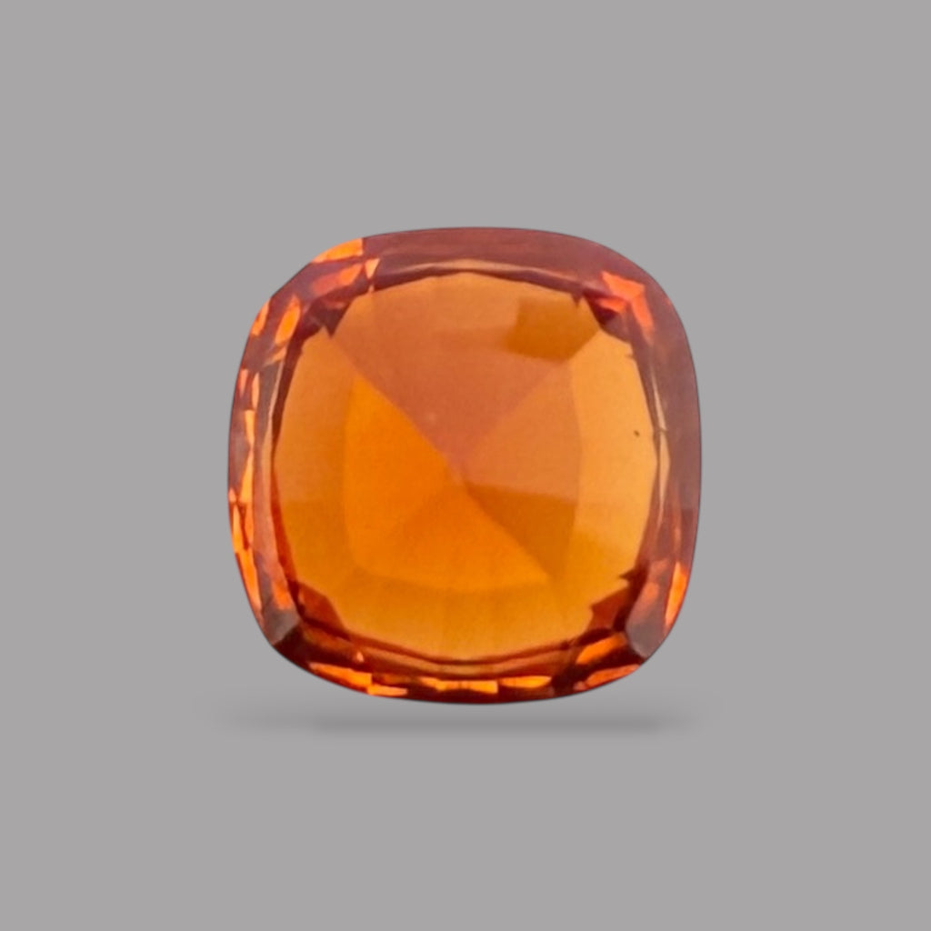 Natural Hessonite (Gomed) Garnet Stone Asscher Cut 2.23 Carats