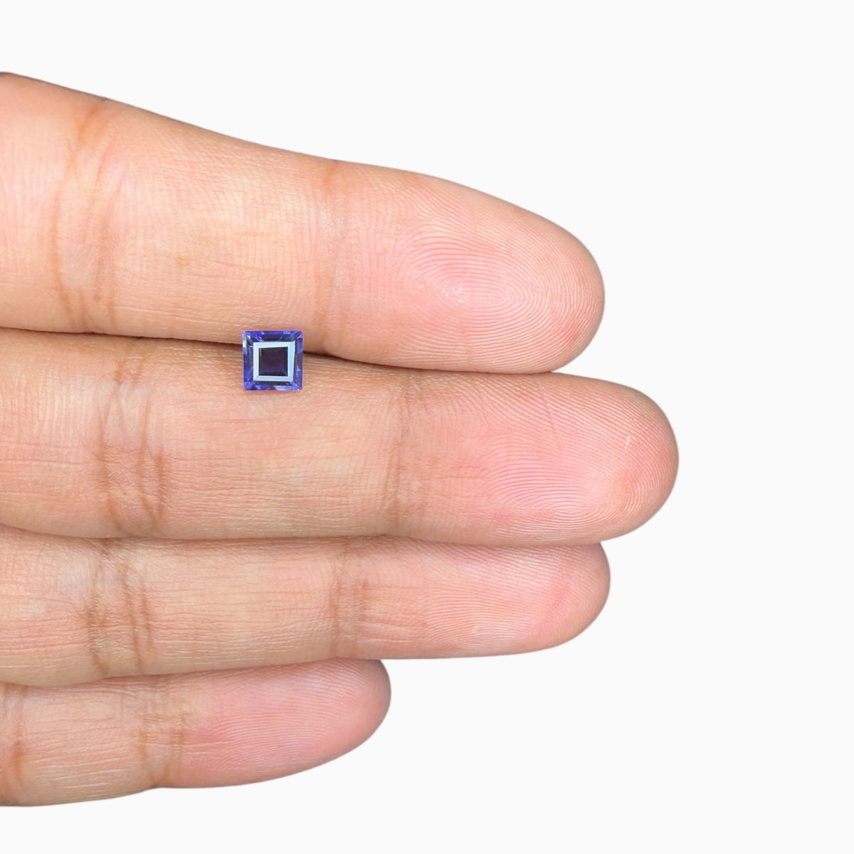 Natural Iolite Stone Princess 0.65 Carats 5x5 mm