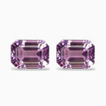 Natural Kunzite Emerald Cut Pair For Earrings 16x12 mm 30.98 Carats 2 Pieces