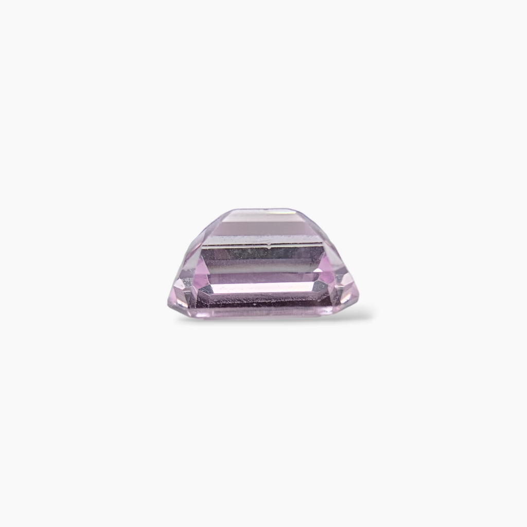 Natural Kunzite Stone in Pink Color 7.58 Carats in Emerald Cut