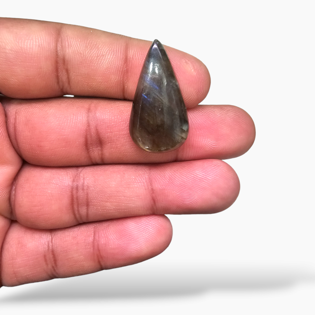 Natural Labradorite 18.41 Carats Pear Cabochon Shape ( 28x15 mm )